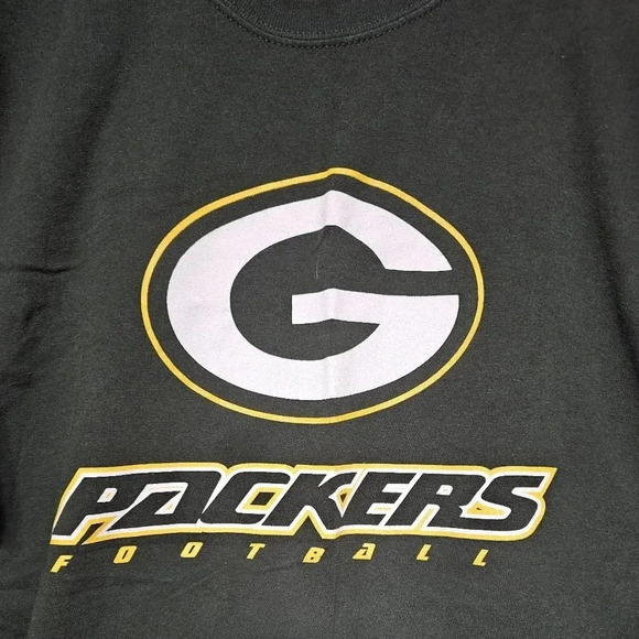 Green Bay Packers NFL Football T-shirt Short Sleeve Adult Size Large Green VTG - Picture 2 of 4